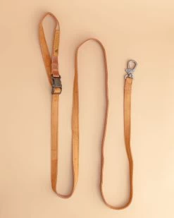 CHARLIE'S BACKYARD Adjustable Easy Dog Leash In Tan