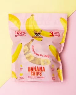 HEALTHY HOUND Peanut Butter Banana Chips Dog Treats