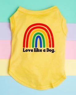 DOG & CO. Love Like A Dog Rainbow Tank Top (CLEARANCE)