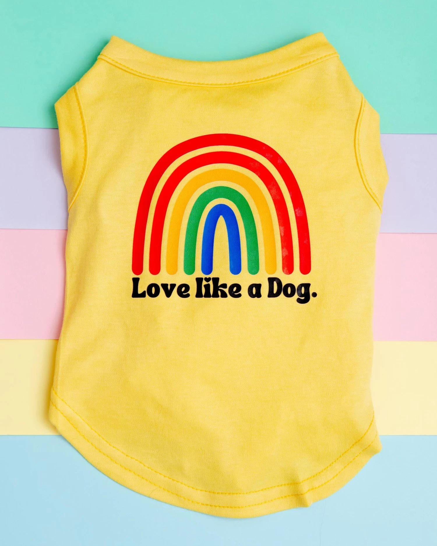 DOG & CO. Love Like A Dog Rainbow Tank Top (CLEARANCE)