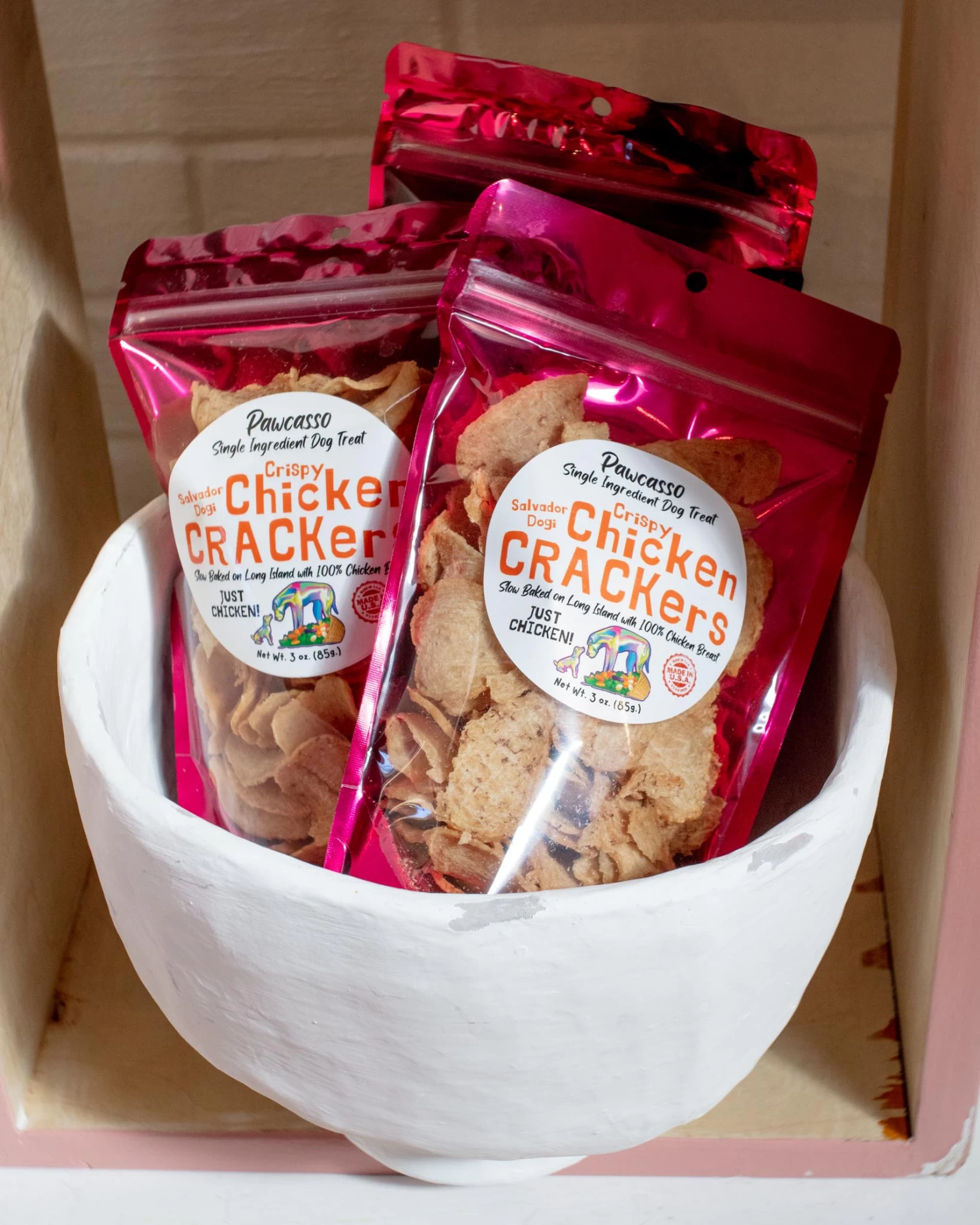 PAWCASSO Chicken Crackers Dog Treat (Made In The USA) - Image 2