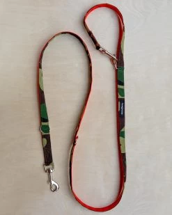 WAGWEAR Cordura Metro Convertible Dog Leash In Camo & Neon Orange