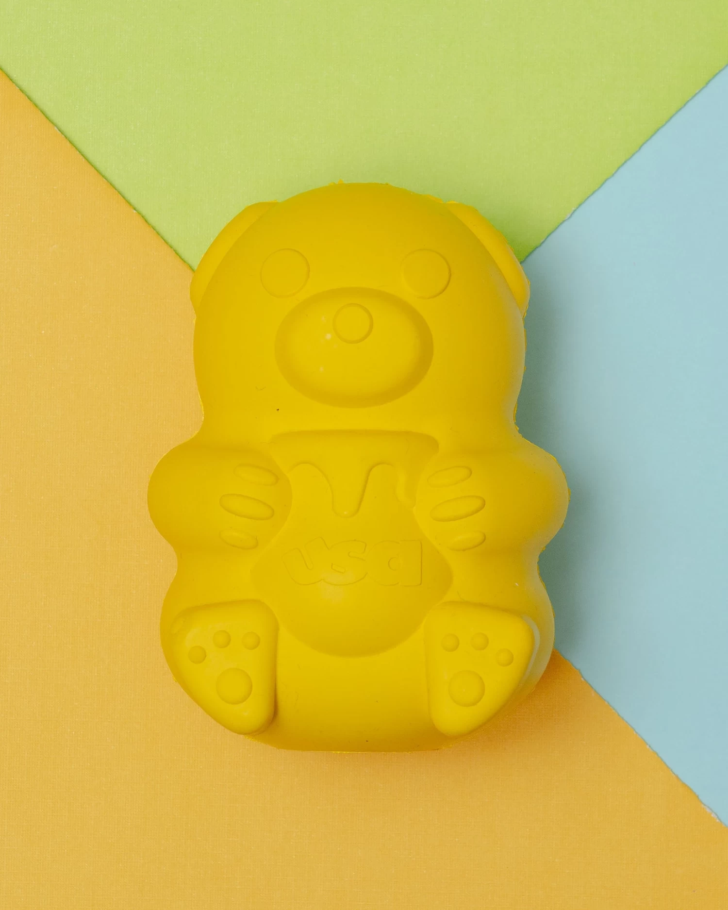 SODA PUP Honey Bear Tuff Chew & Treat Dispensing Dog Toy (Made In The USA)