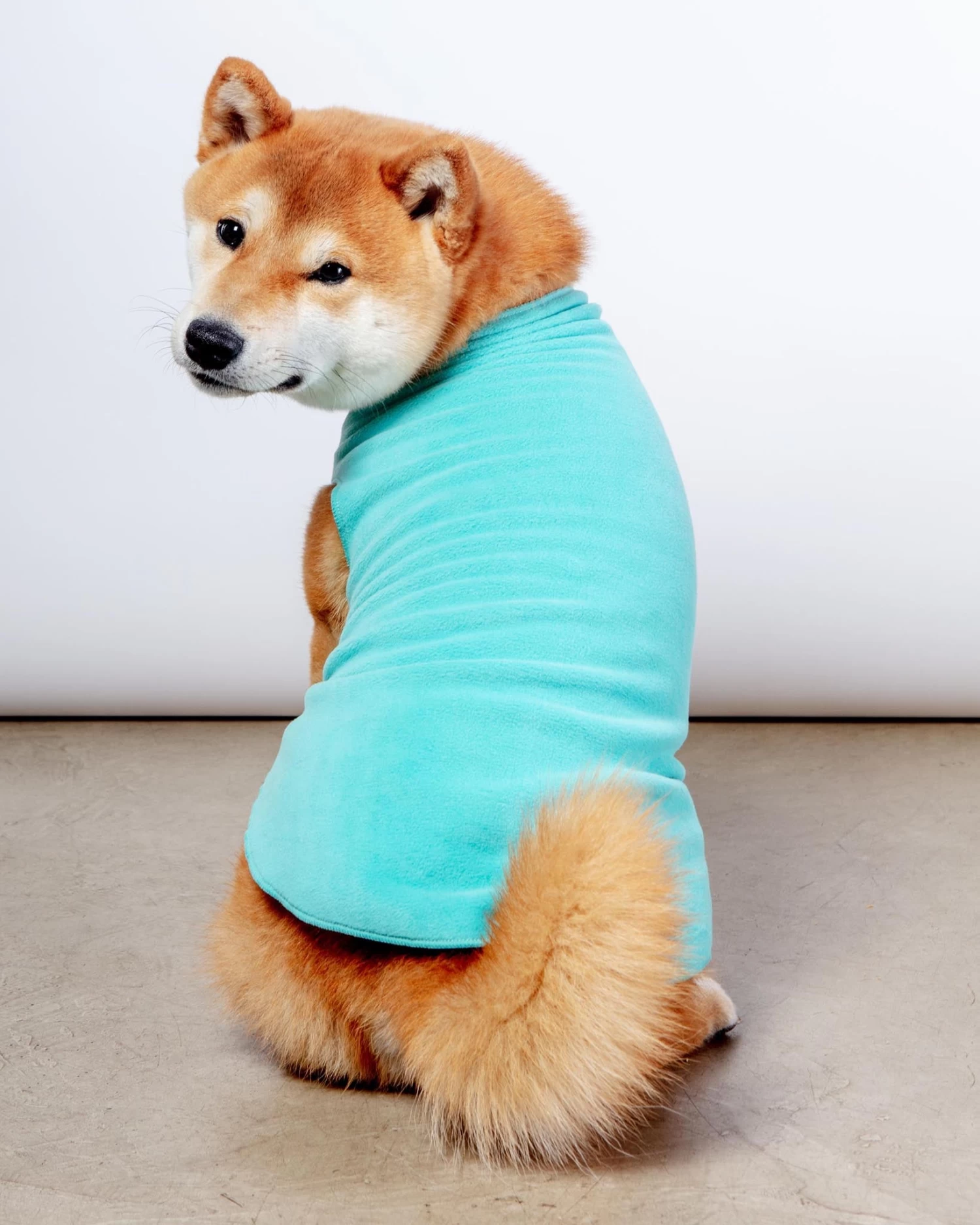 GOLD PAW Stretch Fleece Pullover In Turquoise - Image 2