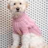 DOG & CO. COLLECTION Downtown Roll Neck Dog Sweater In Rose