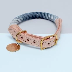 FOUND MY ANIMAL Rope Collar In Grey Ombré (Made In The USA) (FINAL SALE)