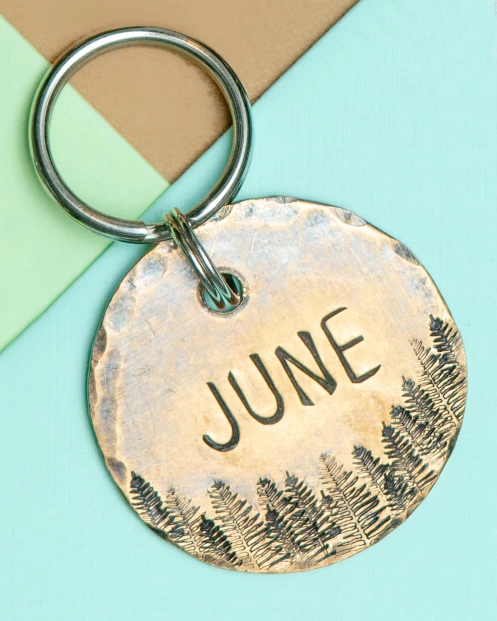 THE COPPER POPPY Woodland Custom Dog ID Tag (Custom/Drop-Ship) (Made In The USA)