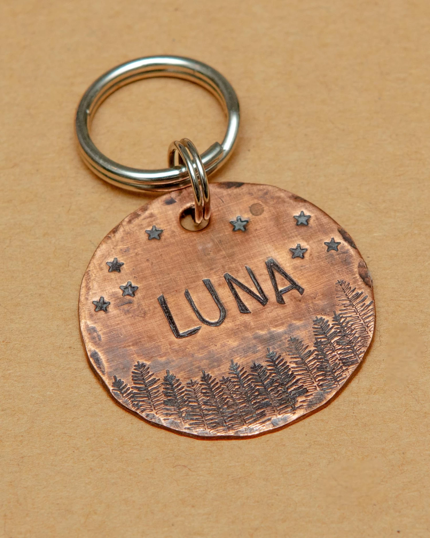 THE COPPER POPPY Starry Forest Custom Dog ID Tag (Custom/Drop-Ship) (Made In The USA) - Image 2