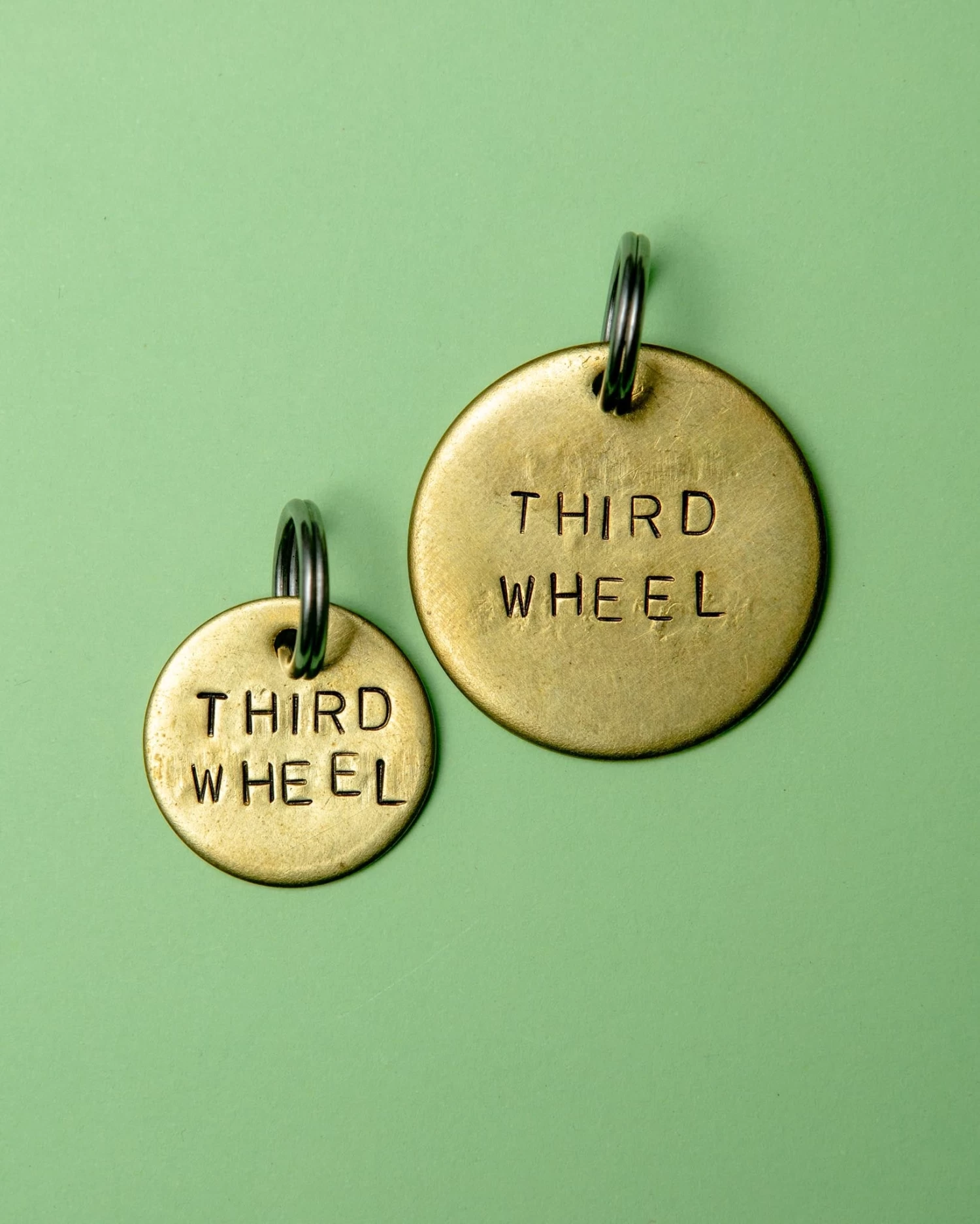 WOWIE GOODS Third Wheel Round ID Tag (Custom/Drop-Ship) (Made In The USA)
