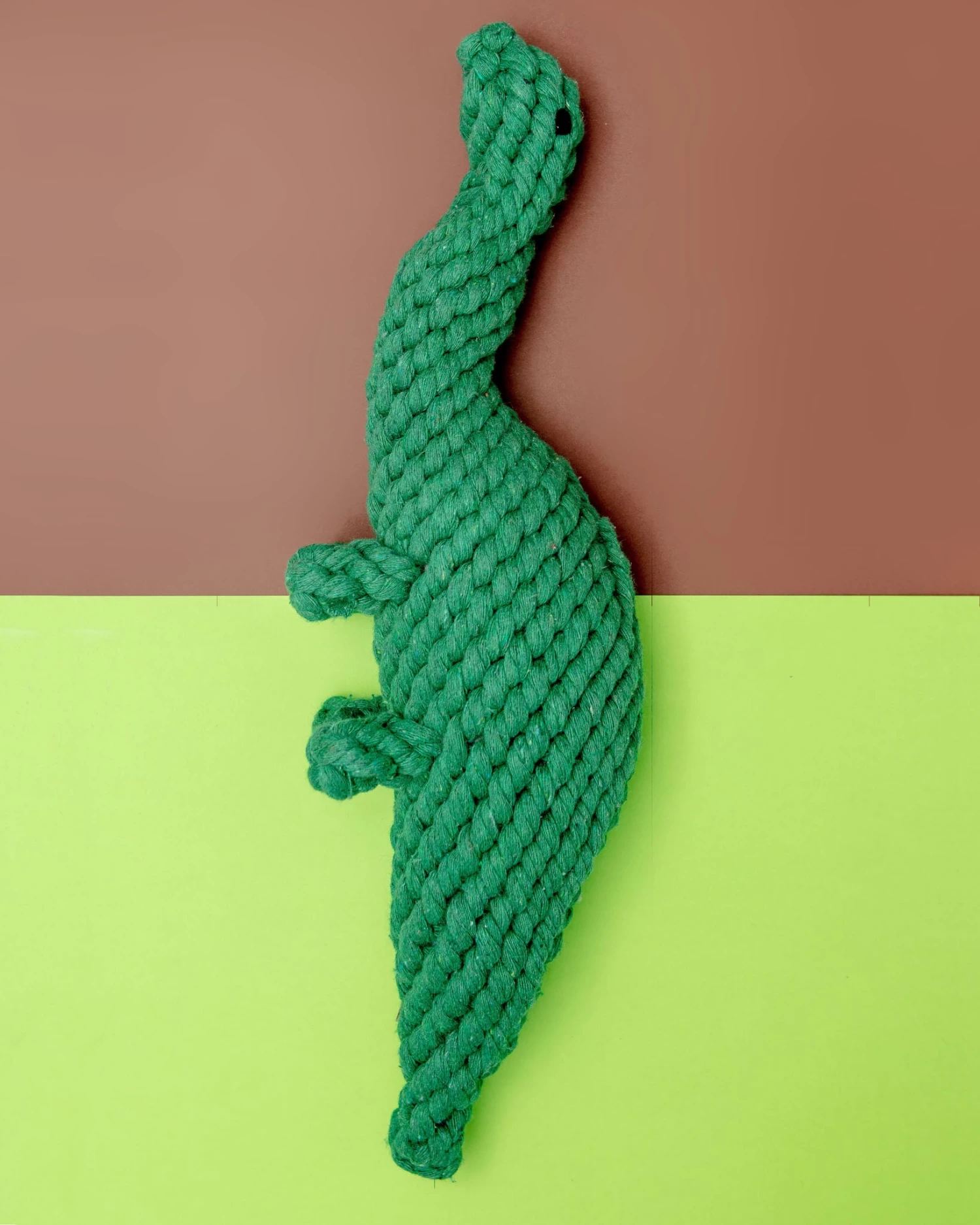 JAX & BONES Brent The Brontosaurus Rope Dog Toy