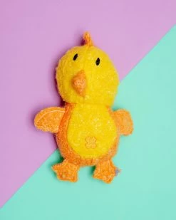SPUNKY PUP Chicken Woolie Squeaky Dog Toy