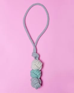 KNOTTY PAWS Mint Ice Cream Dog Rope Ball Toy