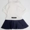 COLETTE ET GASTON Soft Dog Dress In White & Navy