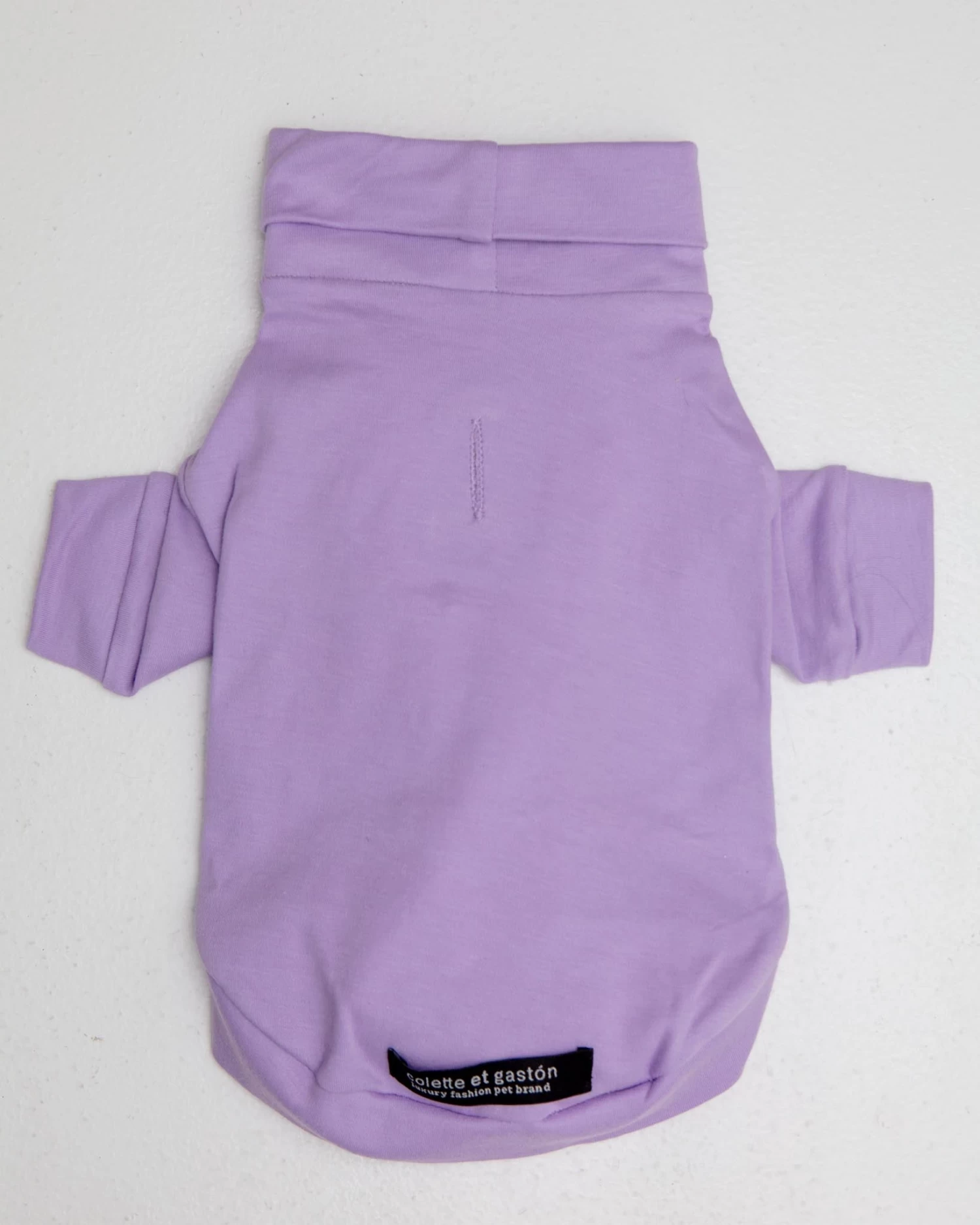 COLETTE ET GASTON Cotton Pullover Dog T-Shirt In Lavender Or Navy - Image 8