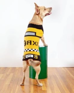 PERUVIAN KNITS For DOG & CO. NYC Taxi Handknit Dog Sweater (Dog & Co. Exclusive)