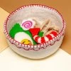 GONE TO THE DOGS Wool Ramen Bowl Dog Toy