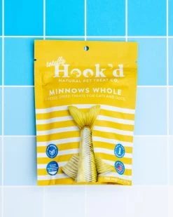 TOTALLY HOOK'D Natural Freeze-Dried Minnows Pet Treats (Made In The USA