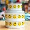 BONE DRY Let's Get Happy Smiley Face Pet Bowls