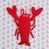 KNIT KNACKS Lurch The Lobster Organic Knit Squeaky Dog Toy