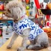 COTE A COTE Blue Scribbles Cooling Dog Tee