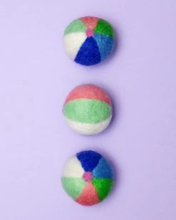 THE FOGGY DOG Beach Ball Summer Wool Cat Toy