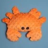 PET LOU Dotty The Crab Squeaky Plush Dog Toy