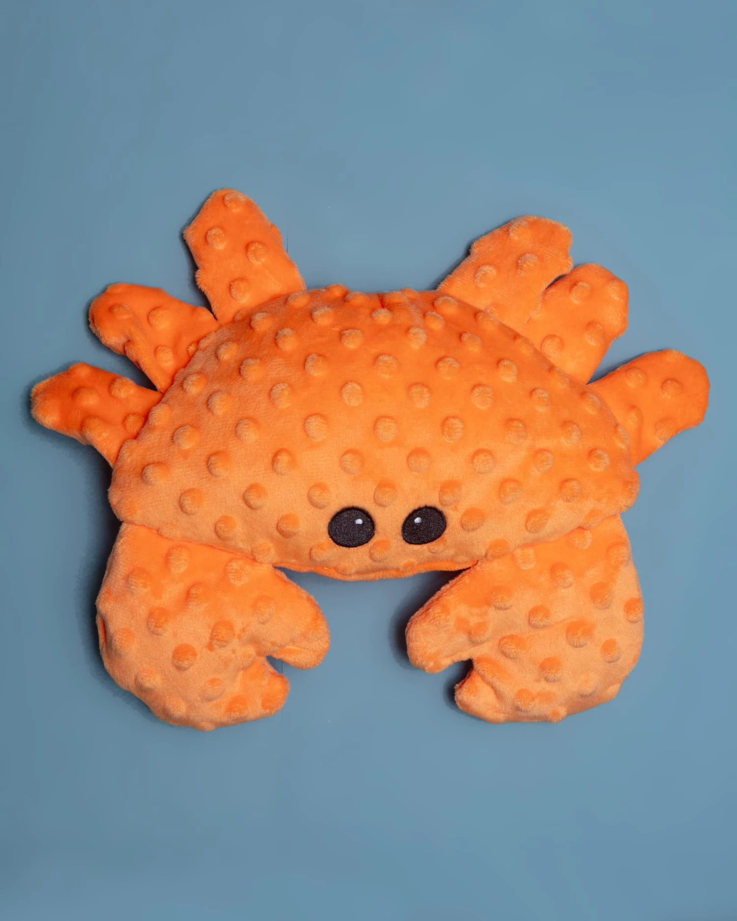 PET LOU Dotty The Crab Squeaky Plush Dog Toy