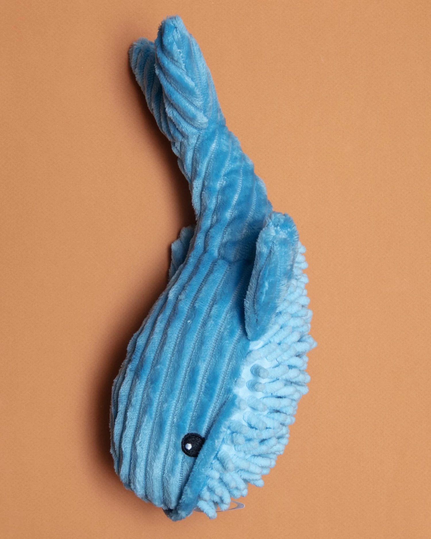 PET LOU Blue Bay Whale Squeaky Push Dog Toy - Image 2