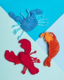 HUGGLEHOUNDS Sea Creatures Assorted Wee Huggles Plush Dog Toy