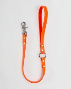 DOG & CO. COLLECTION Traffic Leash In Neon Orange - 2' (Made In The USA)