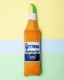 HAUTE DIGGITY DOG Grrrrona Water Bottle Crackler Dog Toy