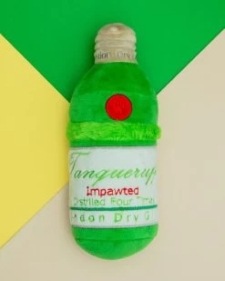 HAUTE DIGGITY DOG Tanqueruff Gin Squeaky Plush Dog Toy