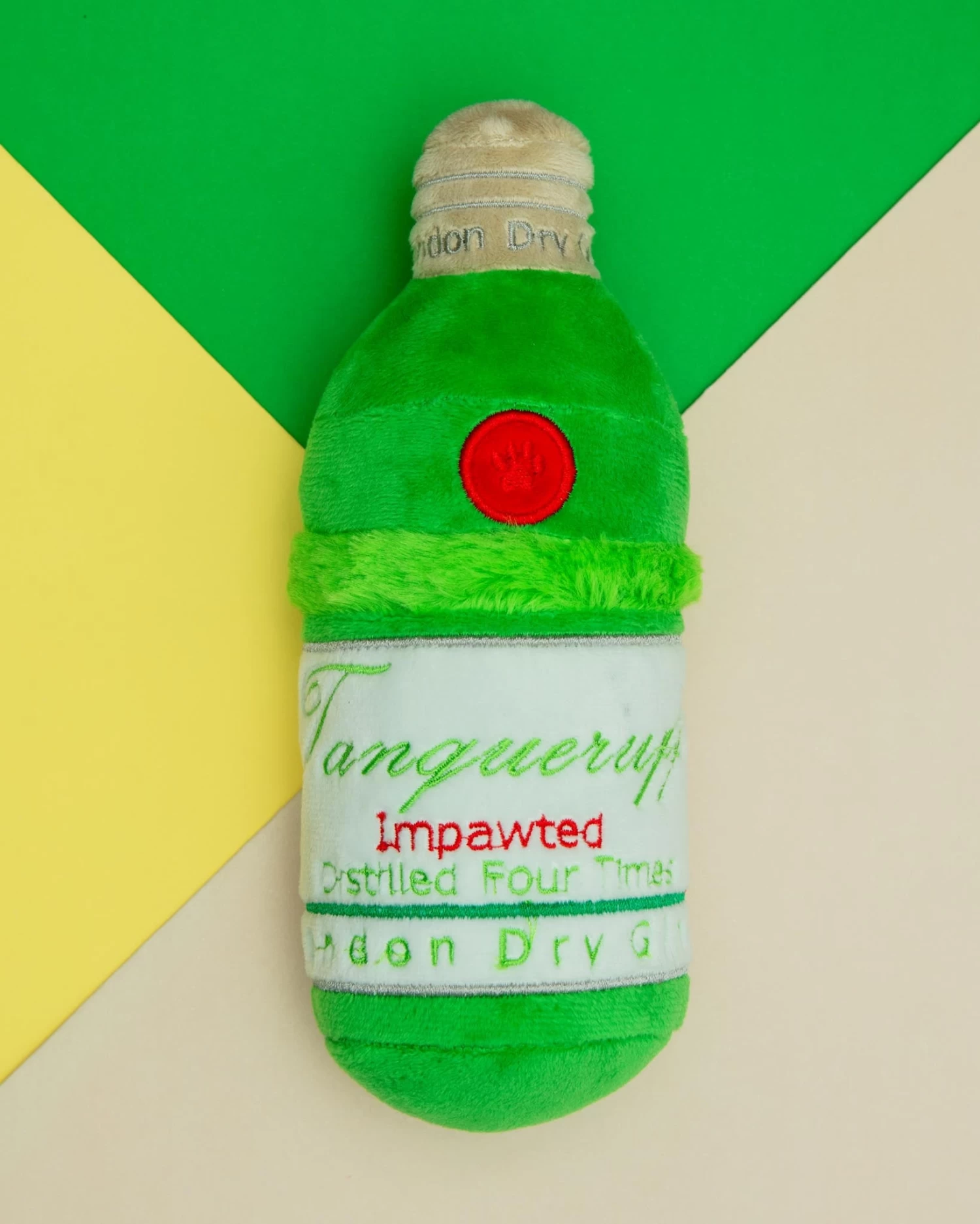 HAUTE DIGGITY DOG Tanqueruff Gin Squeaky Plush Dog Toy