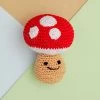 DOGO Mini Mushroom Squeaky Knit Dog Toy