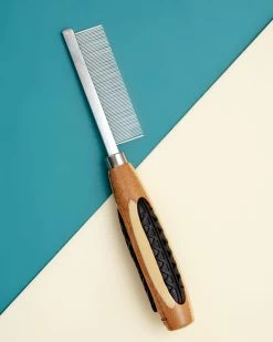 BASS BRUSH COMPANY Fine Tooth Metal Pet Comb