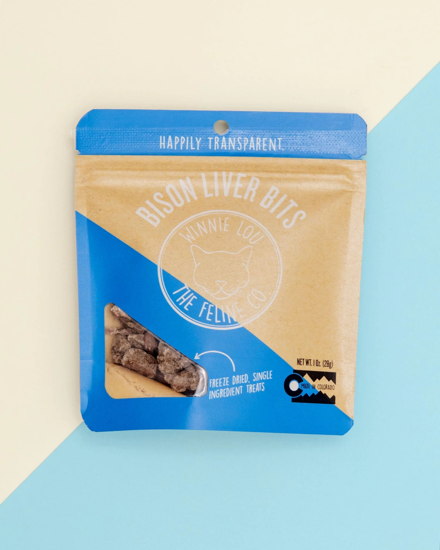 WINNIE LOU Bison Liver Bits Cat Treats