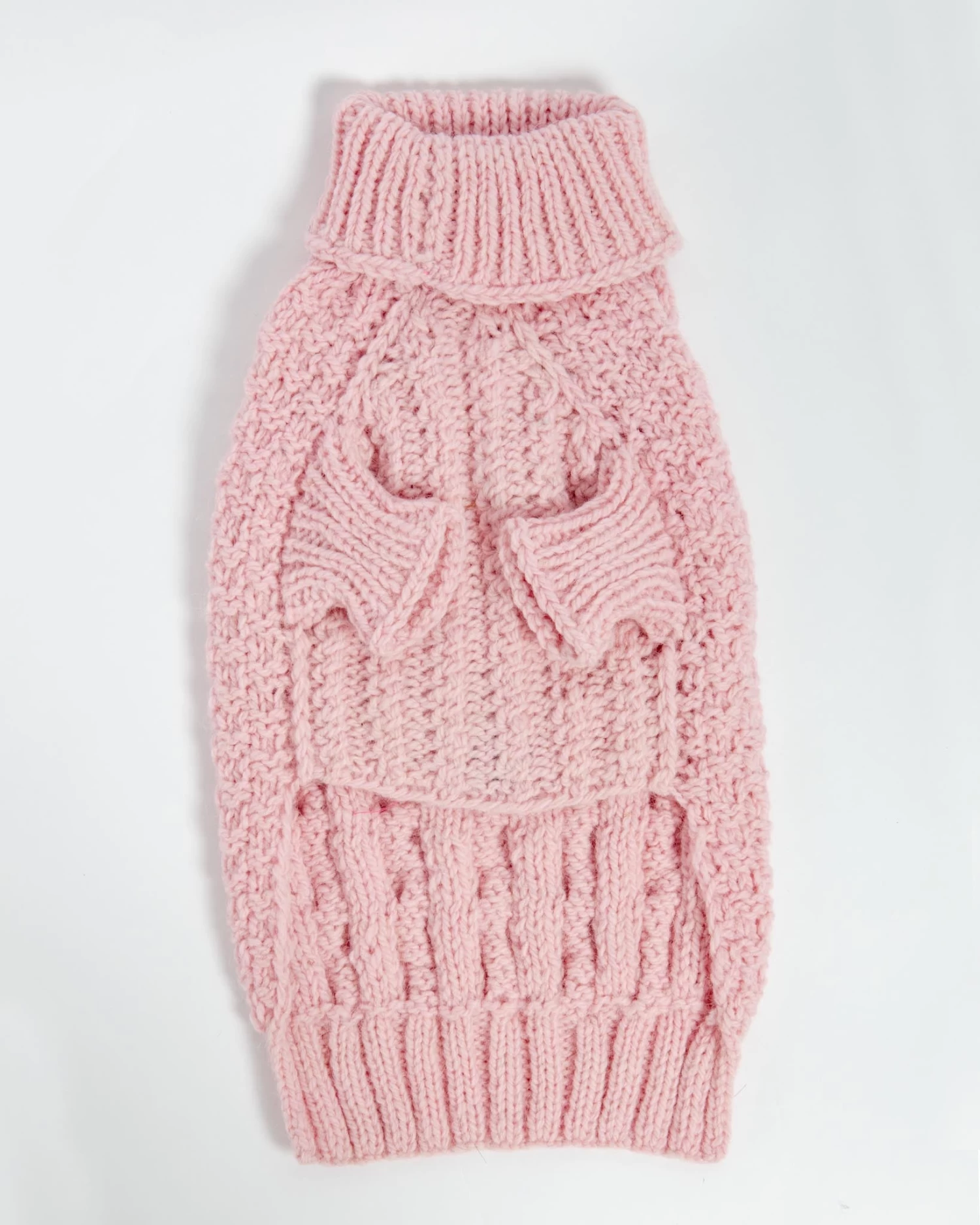 DOG & CO. COLLECTION Downtown Roll Neck Dog Sweater In Rose - Image 4
