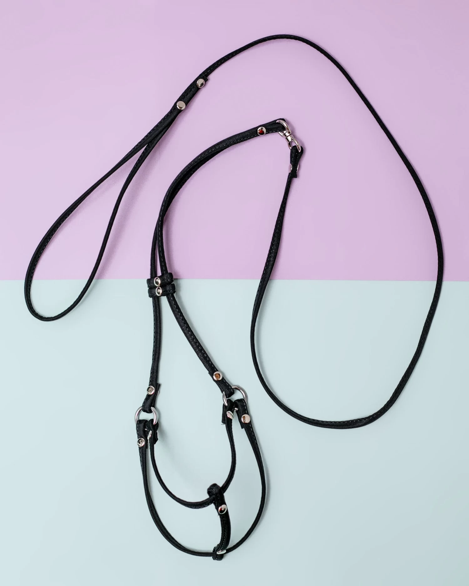 DOG & CO. Nylon Step-In Adjustable Dog Harness In Black (Made In The USA) - Image 3