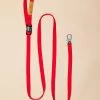 CHARLIE'S BACKYARD Adjustable Easy Dog Leash In Red