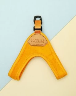 CHARLIE'S BACKYARD Buckle Up Easy Dog Harness In Yellow