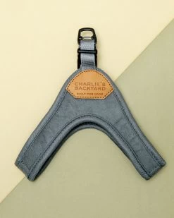 CHARLIE'S BACKYARD Buckle Up Easy Dog Harness In Gray