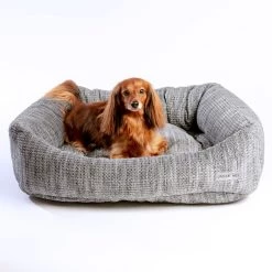 JAX & BONES Napper Dog Bed In Plush Velour (Direct-Ship) (Made In The USA)
