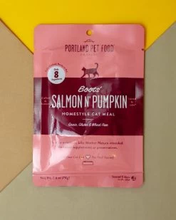 PORTLAND PET FOOD COMPANY Boots' Salmon N' Pumpkin Cat Meal Pouch