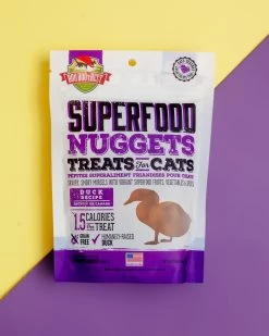 BOO BOO'S BEST Duck Superfood Nuggets Cat Treats (Made In The USA)