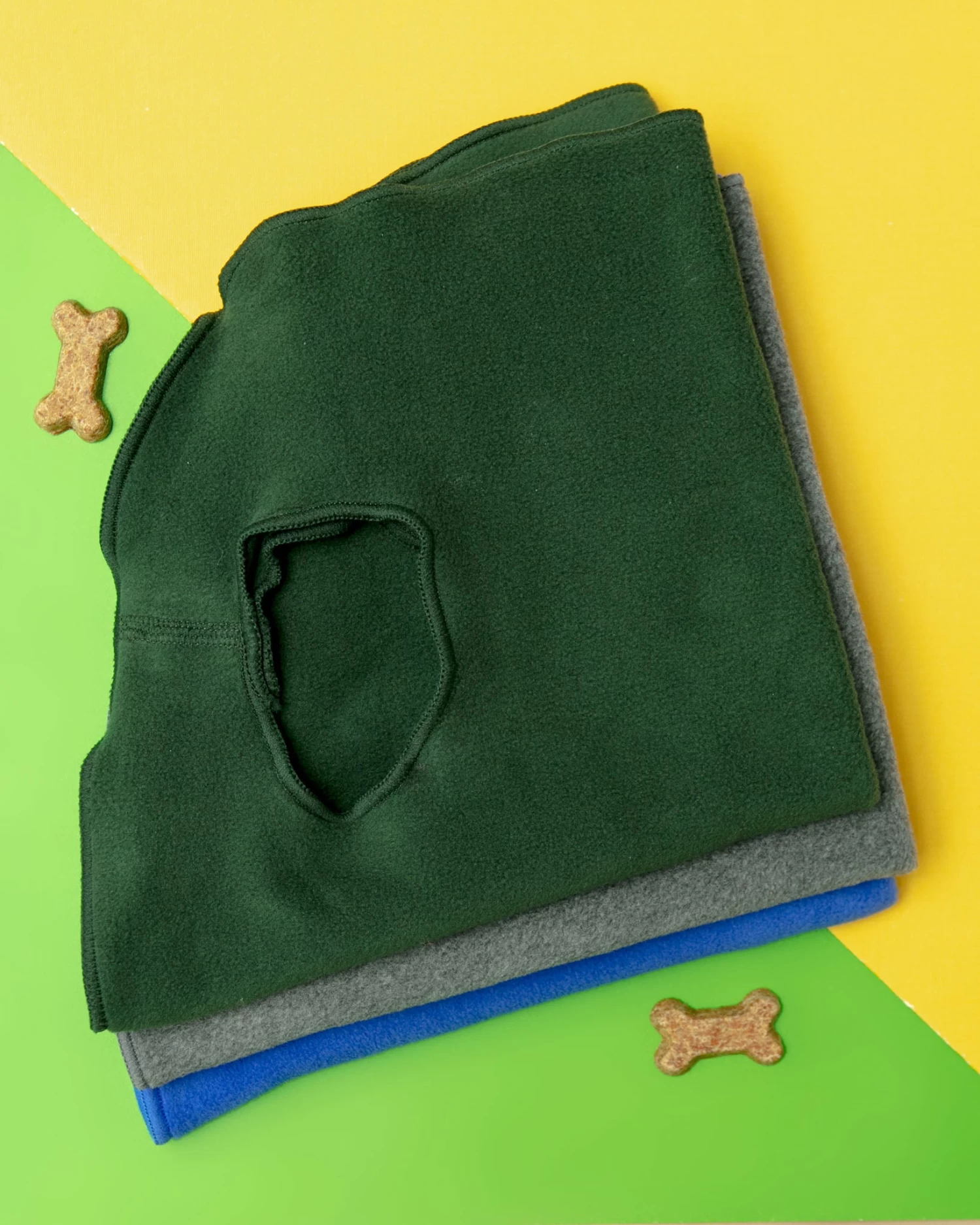 GOLD PAW Pullover Stretch Dog Fleece In Hunter Green - Image 4