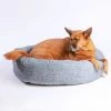 JAX & BONES Donut Dog Bed In Denim (Direct Ship)<br>(Made In The USA)