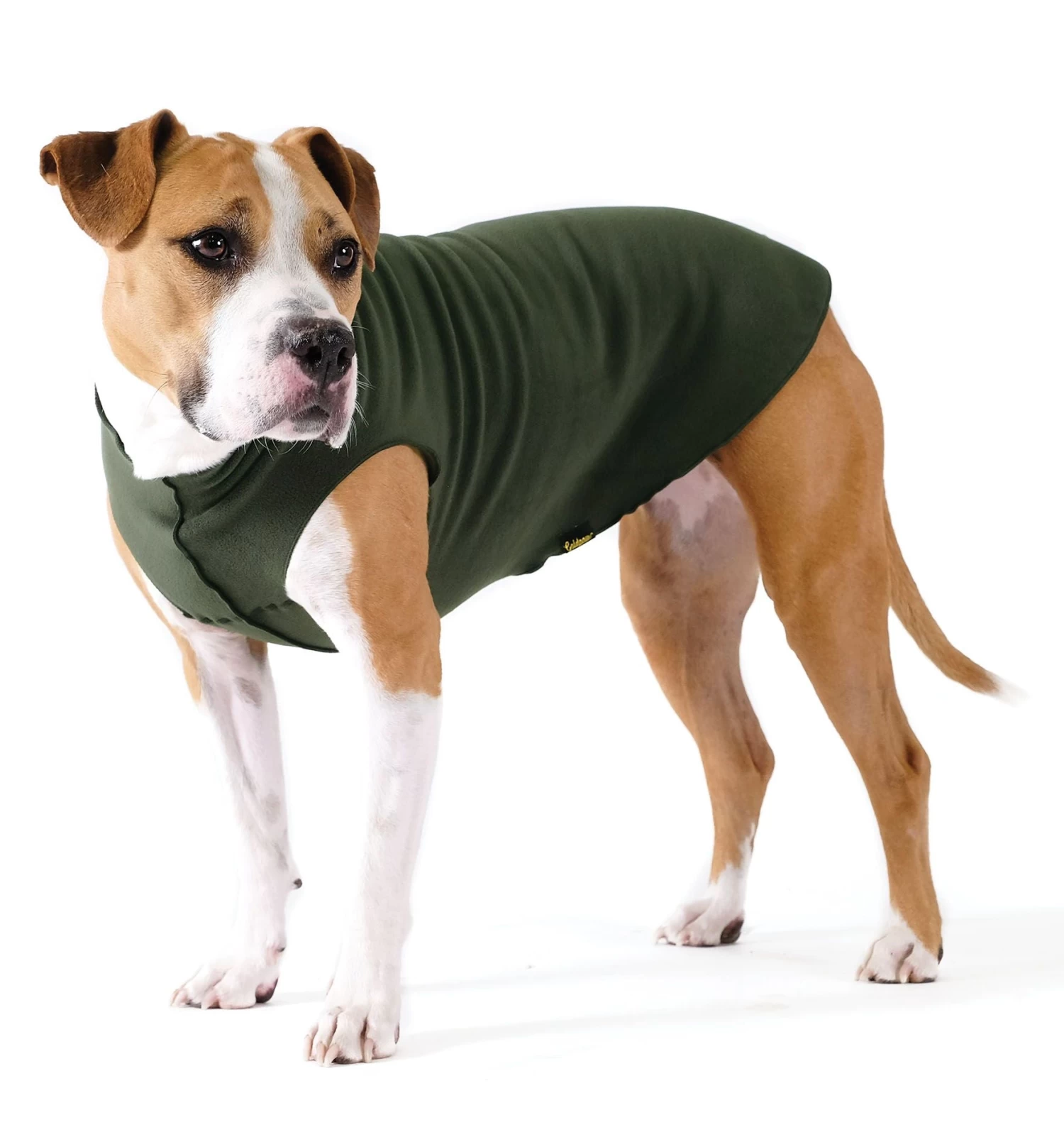 GOLD PAW Pullover Stretch Dog Fleece In Hunter Green - Image 2