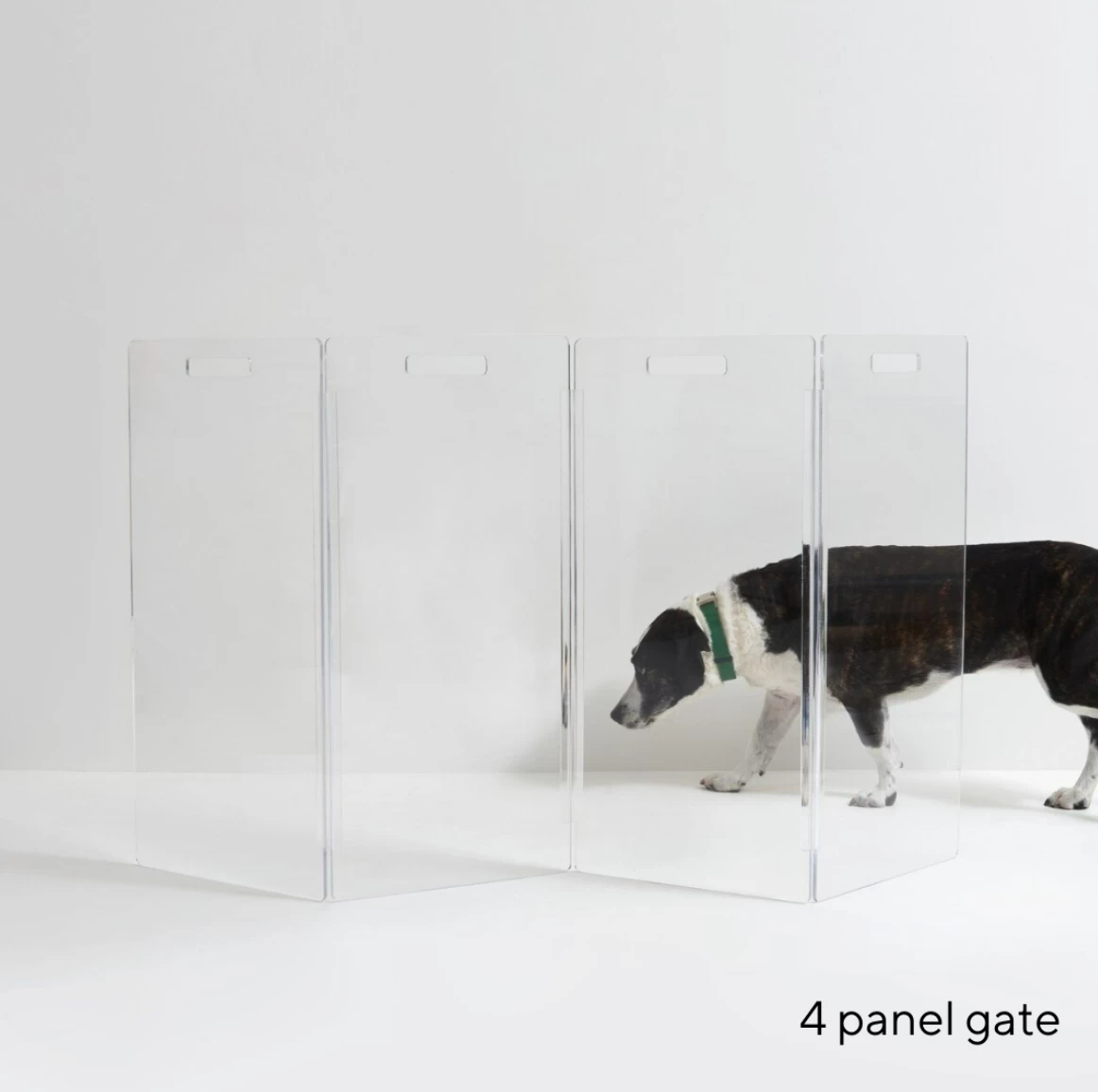 HIDDIN Clear Lucite Freestanding Zig-Zag Pet Gate (Made In The USA) (Direct-Ship) - Image 8