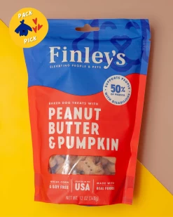 FINLEY'S BARKERY Peanut Butter & Pumpkin Crunchy Dog Biscuits