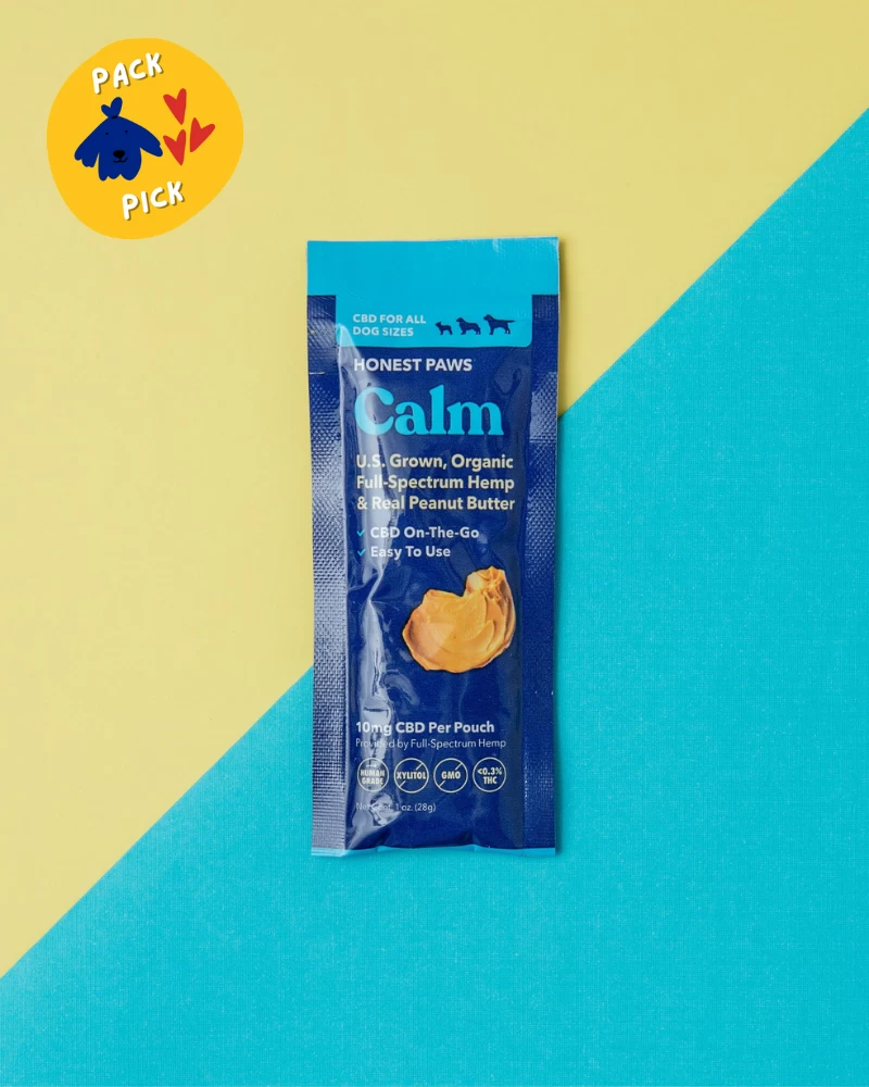 HONEST PAWS On-the-Go Calming CBD Peanut Butter Pouches